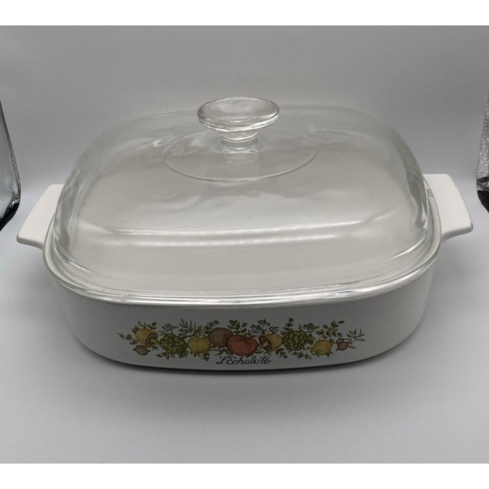 Vintage Corning Ware Spice Of Life Le Romarin Casserole Dish A-10-B W/Lid 2.5 L